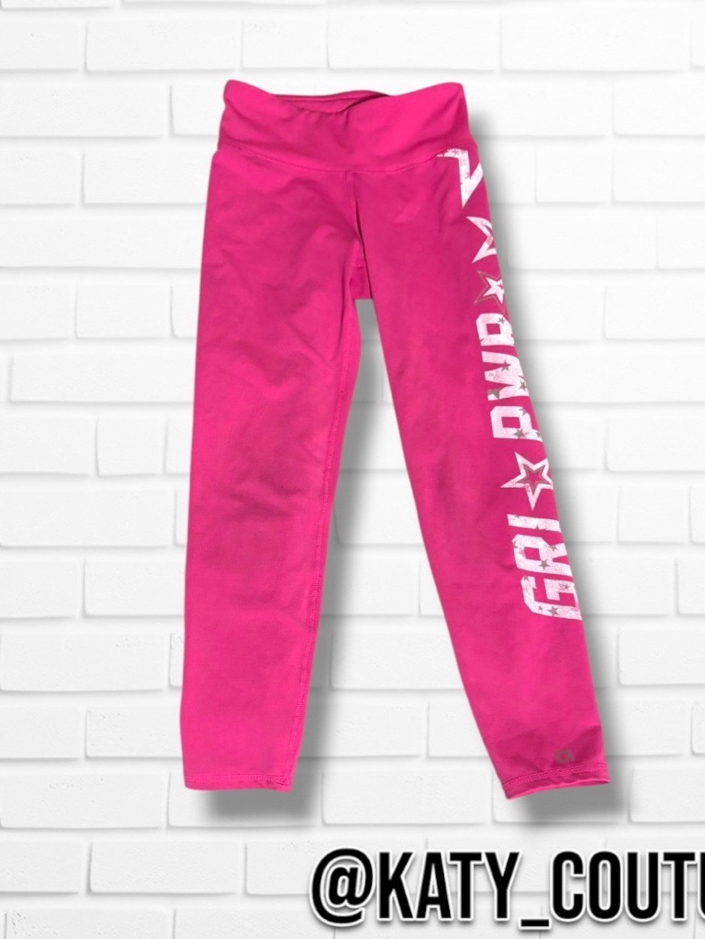 GAP Bright Pink Girls' Graphic Side Logo Leggings